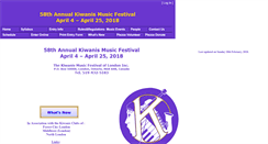 Desktop Screenshot of kiwanismusicfestivallondon.com